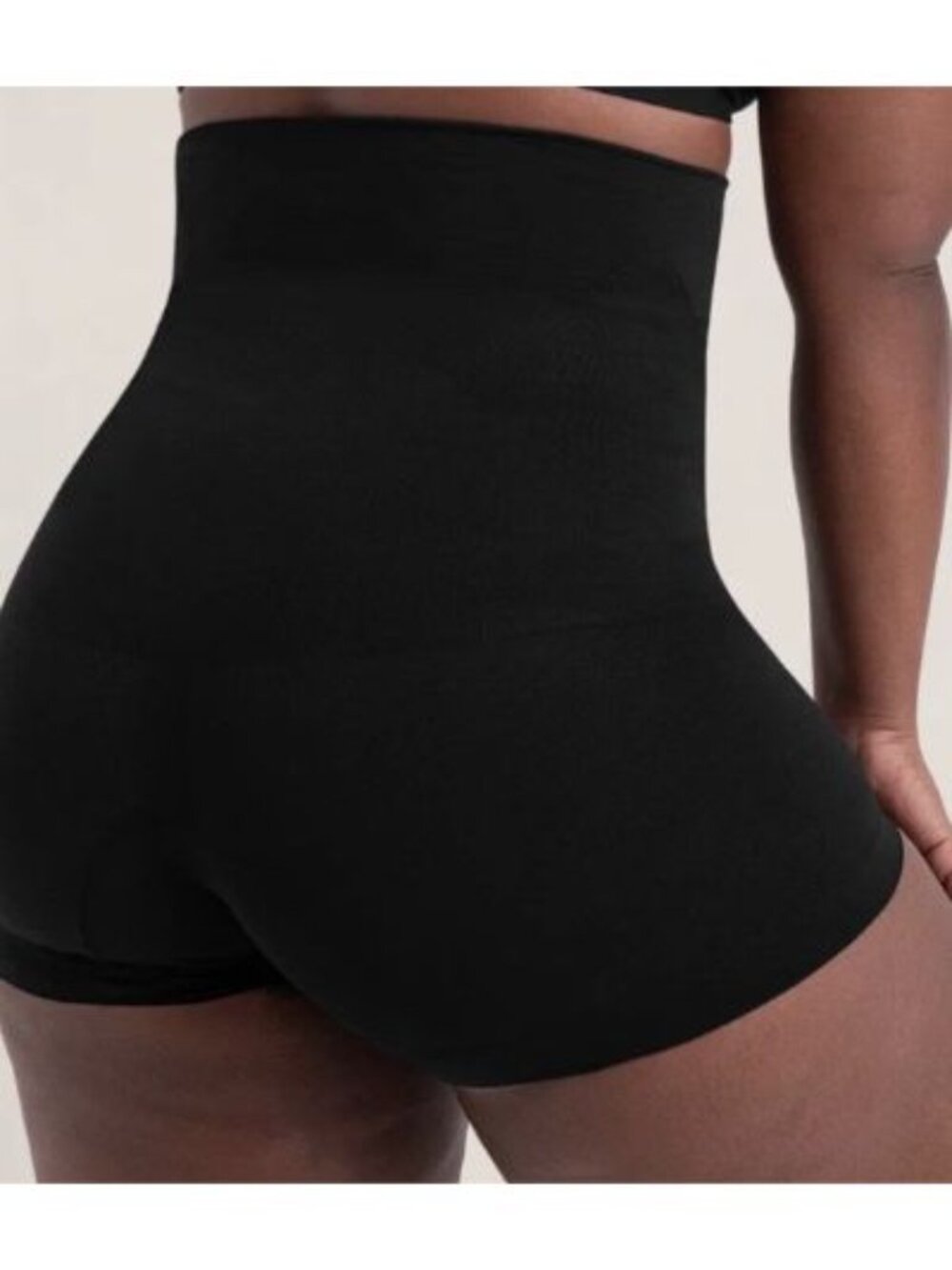 Shapermint Essentials All Day Every Day High-Waisted Shaper Boyshort XL Black - Picture 4 of 5
